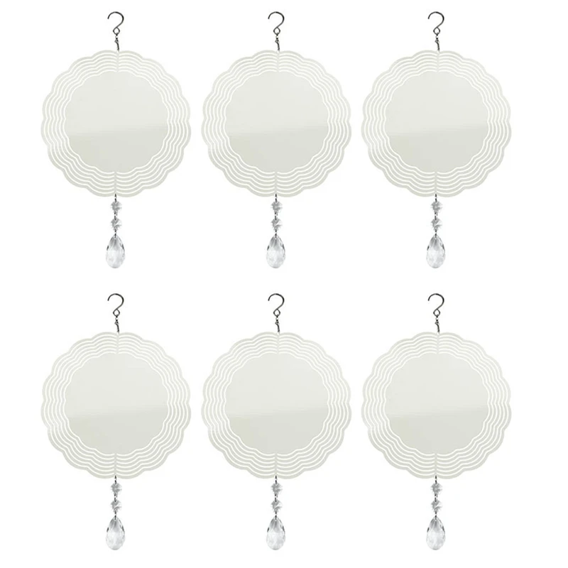 

6 шт. заготовки, 3D ветряные Спиннеры, подвесные ветряные Спиннеры для украшения сада, улицы