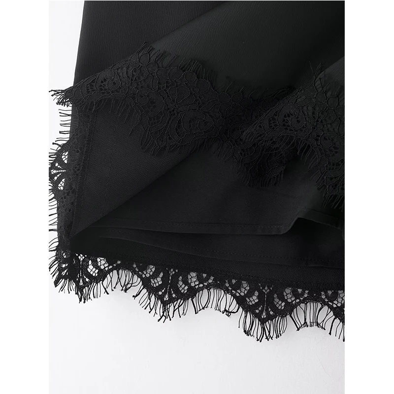 Women's Mini Skirt 2025 New Fashion Lace Hem Elegant Sexy Short Skirts For Women Commuting Personality Party Skorts