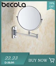 8 Inch Hotel Bathroom Extending Wall Makeup Mirror With 3x Magnification for Cosmetic or Shaving, 360 Swivel Mirrors Chrome