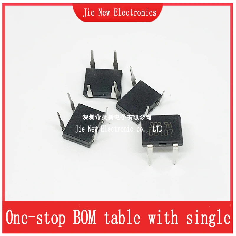 Diode bridge rectifier Electronic component Rectifier diodes Electrical rectifier diodes Electrical diodes Electrical component 20PCS DIP-4 Bridge Rectifiers 1000V 1A-2A DB104 DB107 DB157 DB207 DB107S DB157S DB207S DF06S DF06 SOP-4