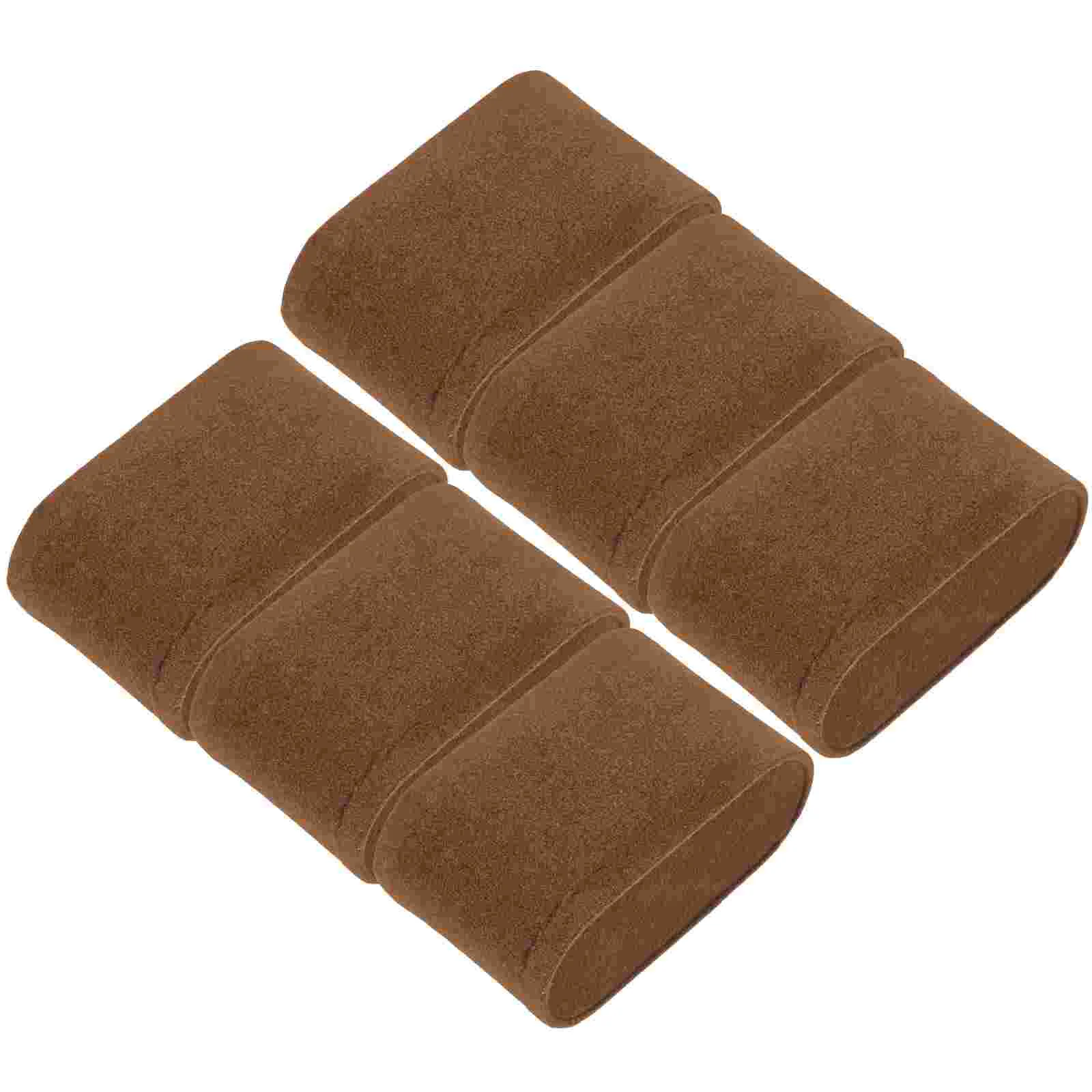 Watch Pillow Bed Pillows A3 Brown Velvet Display Cushions for Shop Cabinet Museum Lightweight Scratch Prevention Easy 6 Pcs