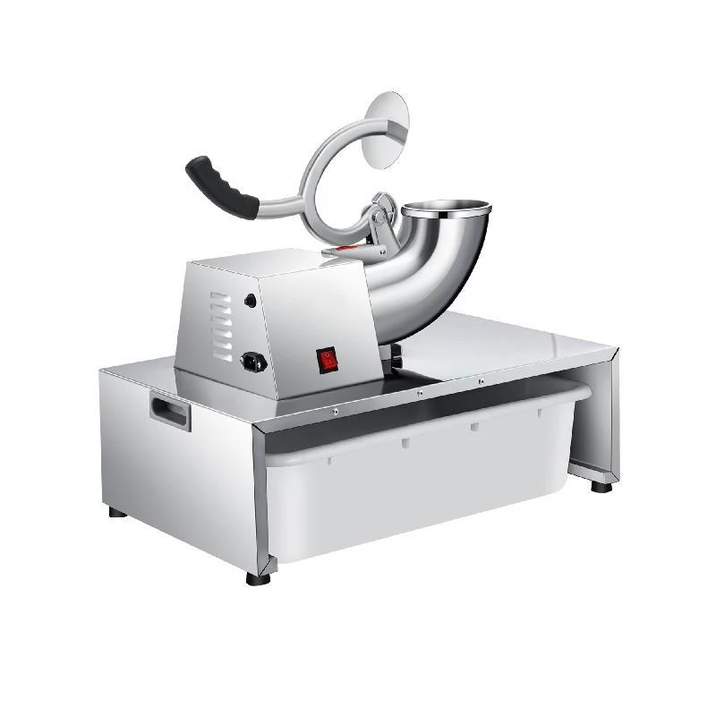 Electric Cube Ice Shaver Granizing Machine 226Kg/H Commercial Snow Cone Chopper Home Slush Crusher Blender Flake Maker