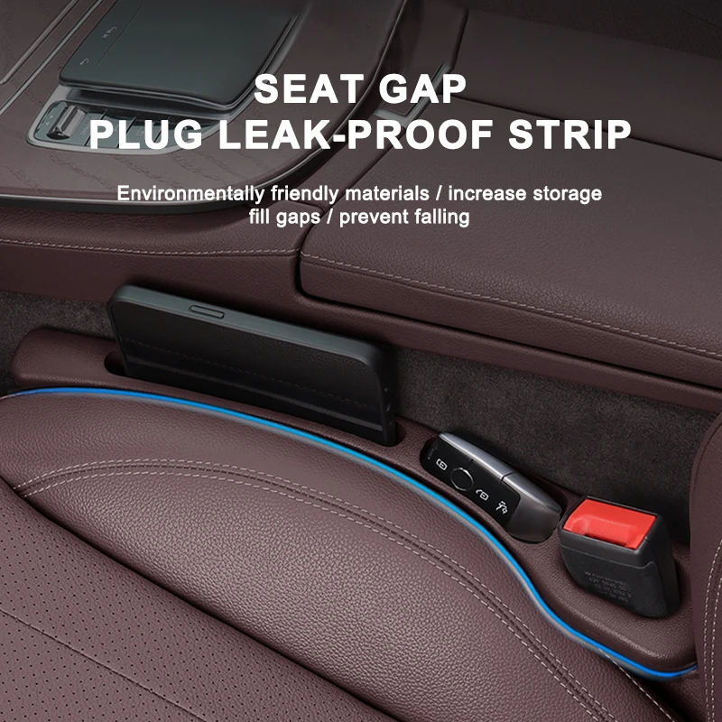 Black Polyurethane Car Seat Gap Filler Strip Universal