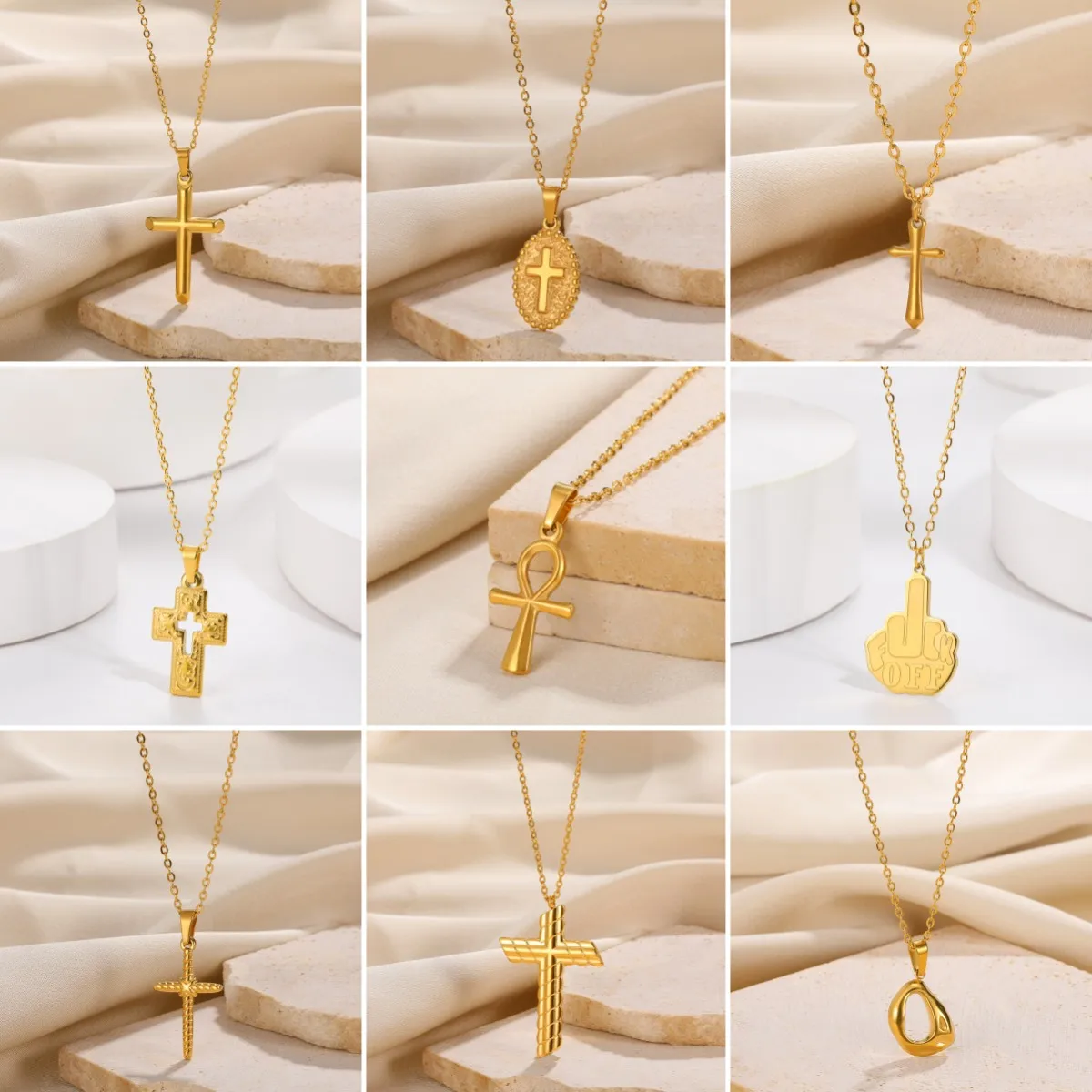 Colgante Cruz YFN Collar De Cruz Celta De Plata De Ley Con