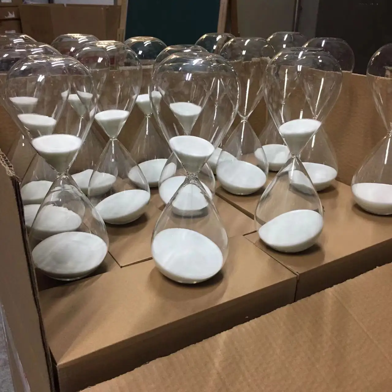 50 minute hourglasses sand hourglass crystal glass sandglass Color quality sand Lettering crafts Creative souvenirs 6