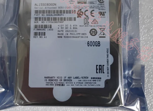 For AL15SEB060N 600G SAS 10K 12Gb 2 5 inch server hard drive
