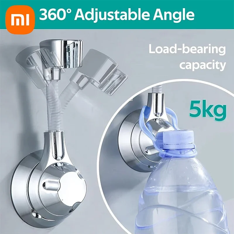 Xiaomi Suction Cup Shower Holder Adjustable Shower Holder Nozzle Handheld Holder Punch-Free Multi Angle Rotation Shower Bracket 2