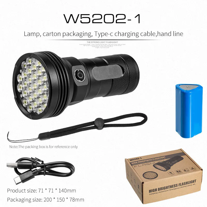 8LED/31LED/55LED 높은 밝은 강력한 LED 손전등 강력한 7500lm 전술 토치 충전식 캠핑 낚시 사냥 랜턴