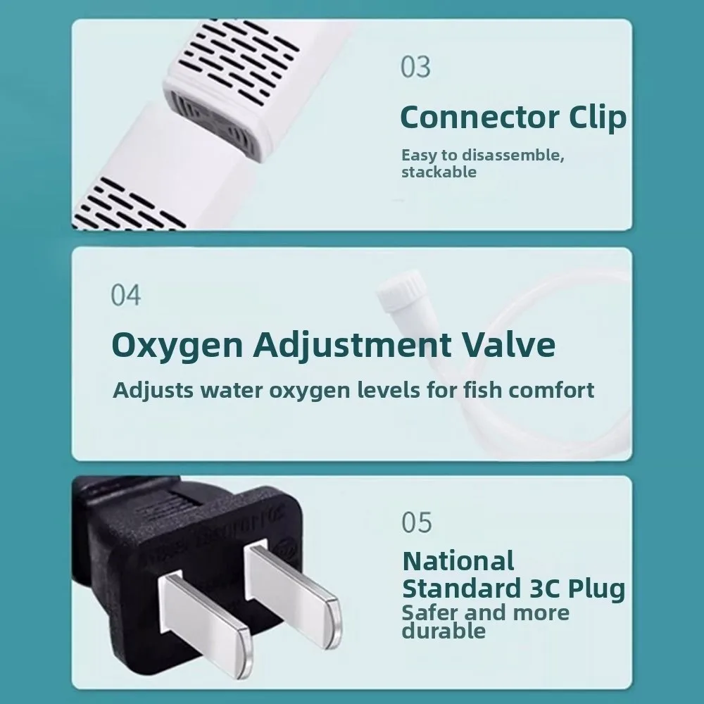 3 in 1 Aquarium Filter Pump Energy Efficient Adjustable Flow Submersible Filter Silent Operation Built-in Filter