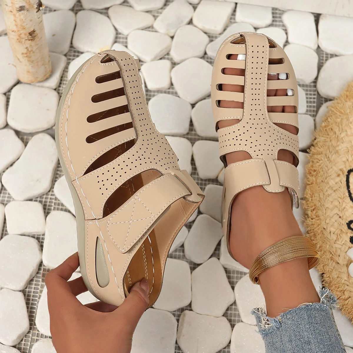 Women Slippers Summer Beach Fashion Sandals Casual Breathable Comfortable Daily Lightweight Slippers Women Shoes for