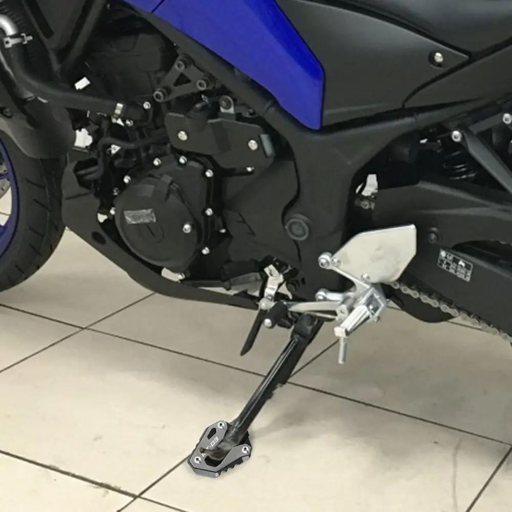 

Мотоцикл MT 03 ABS с откидной ножкой, боковая подставка, увеличивающая удлинительная пластина для Yamaha MT-03 MT03 ABS 2016-2023 2022 2021 2020 2019