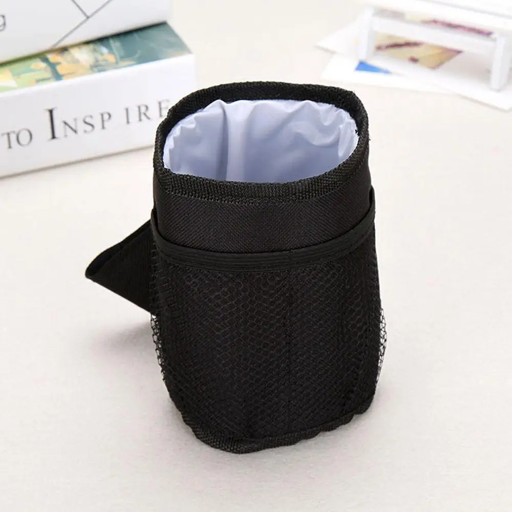 Practical Water Proof Black Universal Baby Stroller Cup Holder Stroller Accessory Drink Cup Holder Pocket Pram Bottle Holder