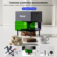 DAJA DJ6 Mini graveur Laser Portable bricolage Bluetooth Machine peint chien étiquette papier cuir en bois plastique Logo CNC Machine 5