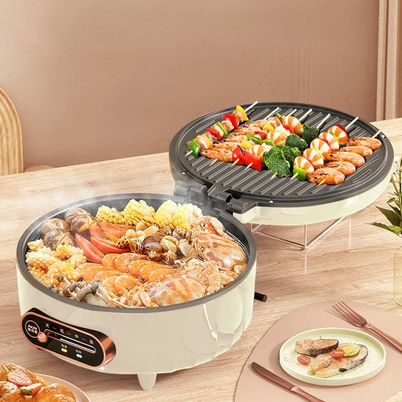 Electric Baking Pan Electric Baking Pan Double Side Heating Frying Pan Scone  Pancake Maker Non-Stick Pan Deepening