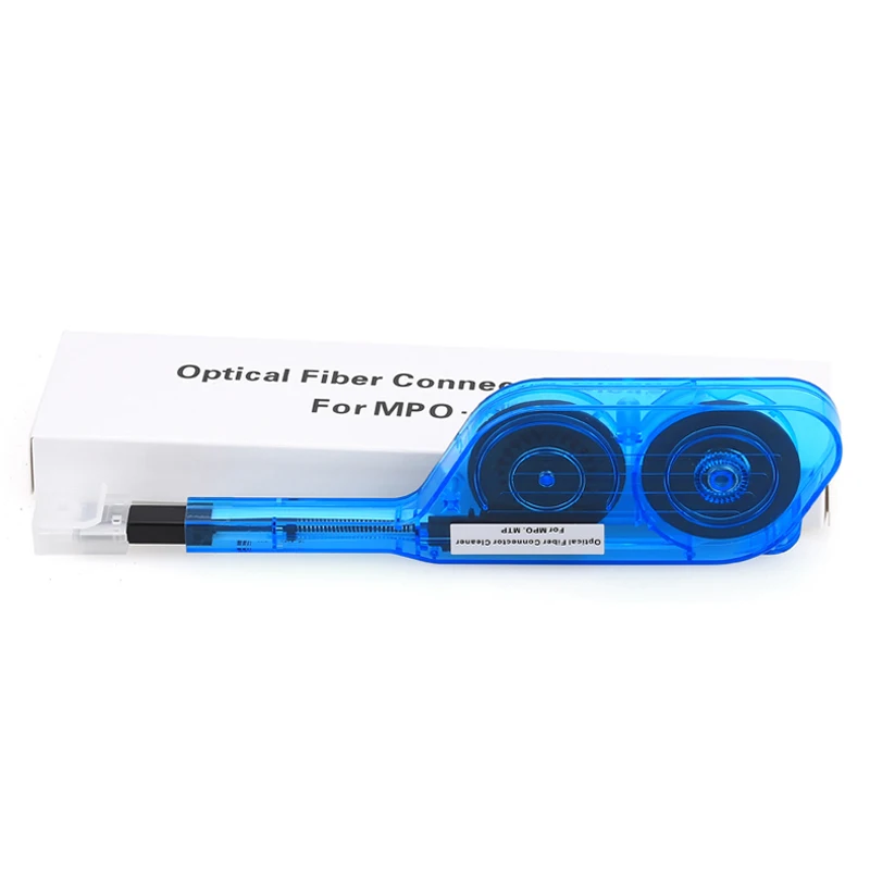Optical Fiber Connector Cleaner For MPO MTP Optical Cleaning Box Tool One-touch fiber cleaning pen 12 core 600+ times