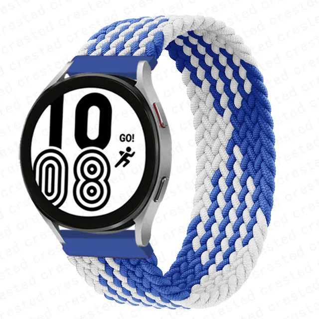 Braided Solo Loop Bracelet Watch Strap, 20mm 22mm Adjustable Band