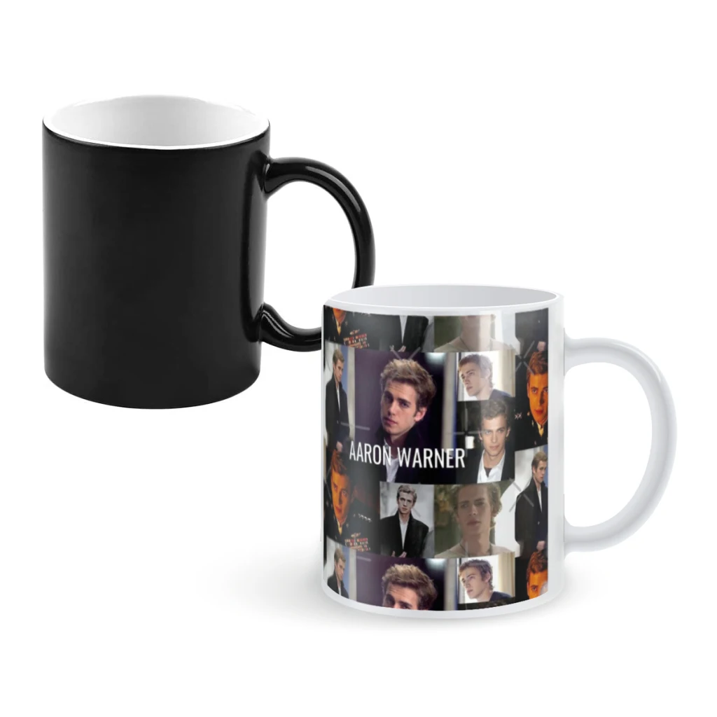 אהרון warner; מתנפץ אותי ספר קרמי קפה קרמי קפה צבע תרמי-שינוי מתנת יום הולדת בחזרה לבית הספר ספל