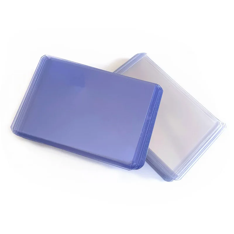 Card Holder 10Pcs Vertical Transparent Vinyl Plastic Clears ID Bank Credit Card Protective Case