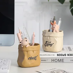 animal Craft Kawaii Multifunction  Pen Holder Pens stand Pencil Holders for Desk Large  Office Accessories Supplies Stationery
