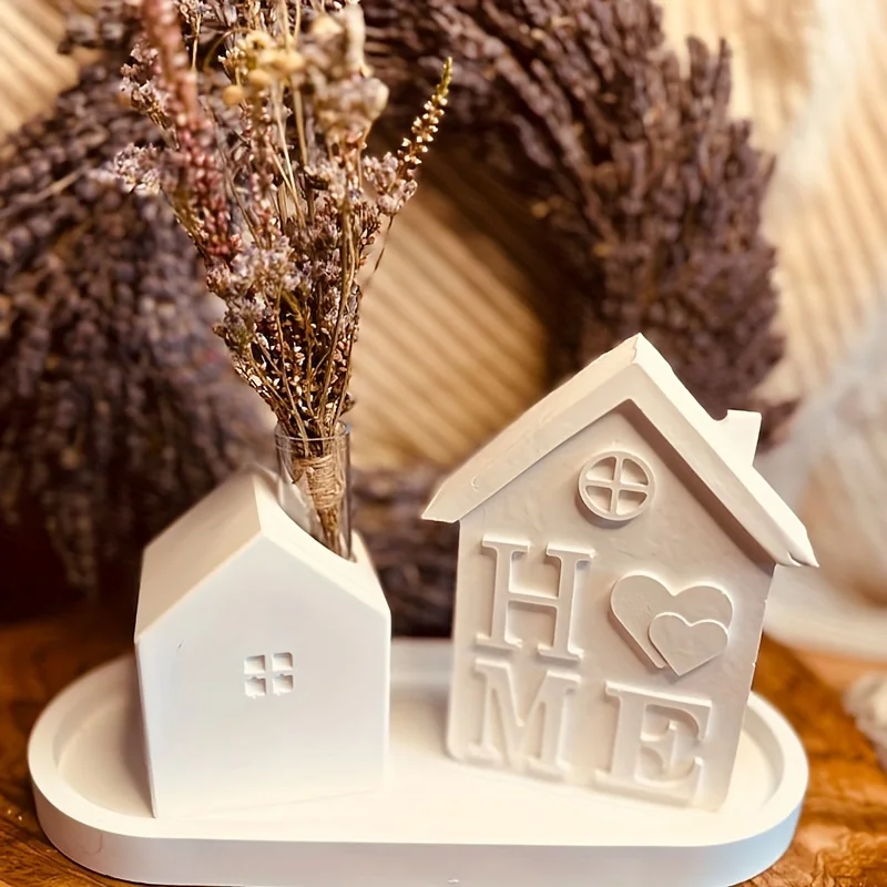 1 قطعة قالب سيليكون على شكل منزل صغير لأنبوب اختبا...