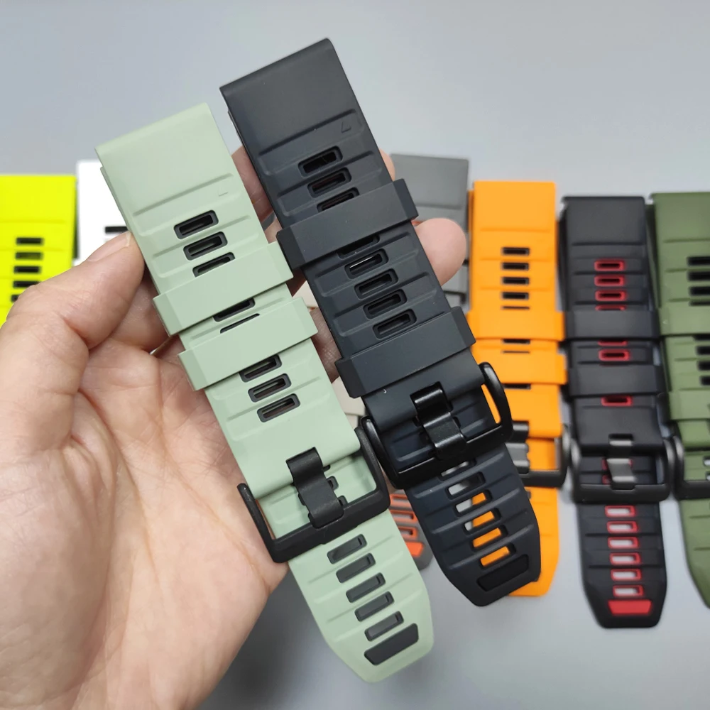 Silicone Sports Watchband - Quick Release, 2PCS, 26/22mm Strap