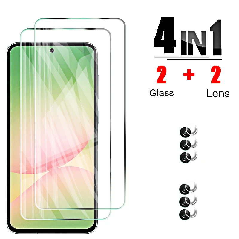 Premium Tempered Glass Screen Protector with Camera Lens Cover Film