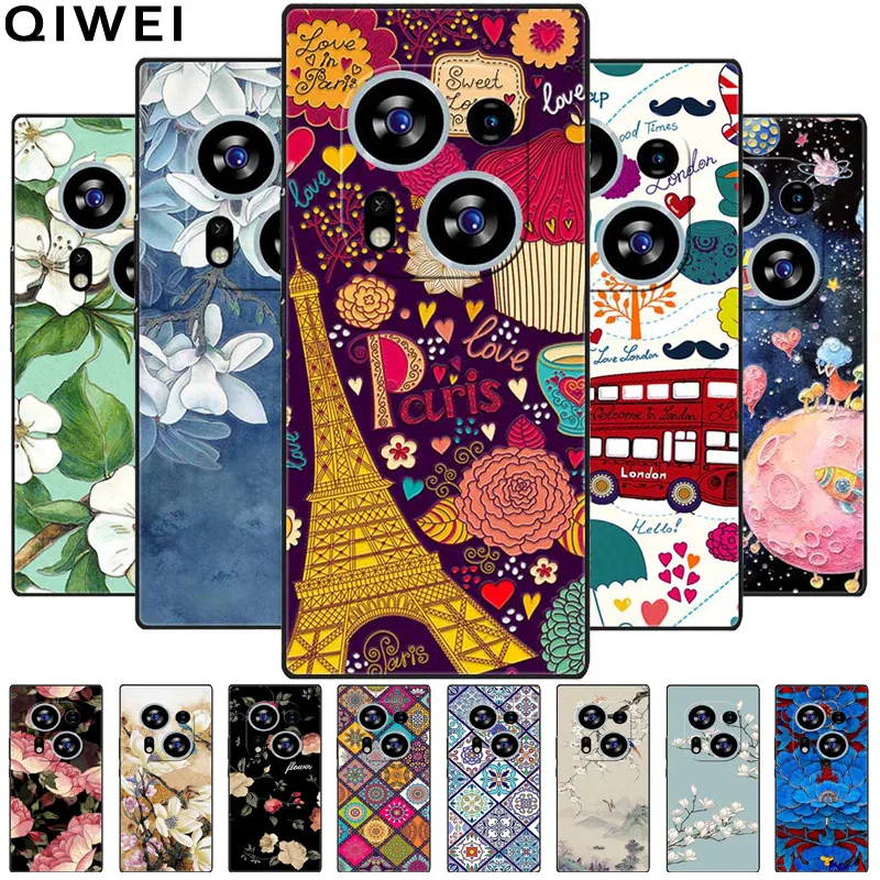 Charming 3D Relief Soft TPU Silicone Phone Case for Tecno Phantom X2 Series