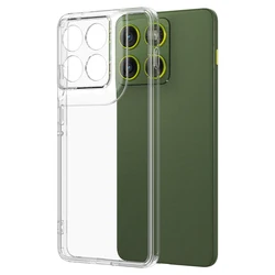 Acrylic Transparent Shockproof Silicone Back Cover Case - MOTO Edge 70 5G (Clear)