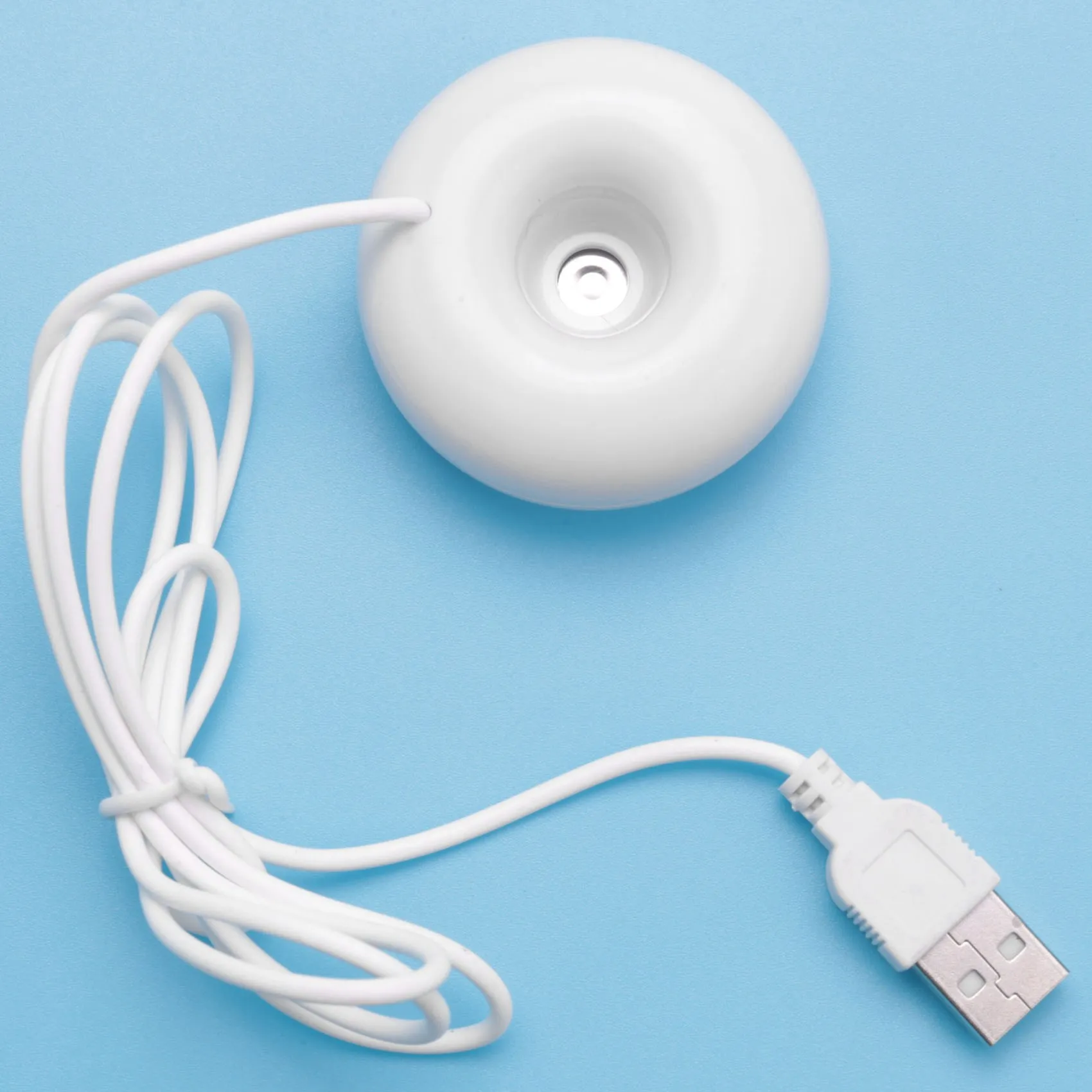 White donut humidifier usb office desktop mini humidifier portable air purifier white