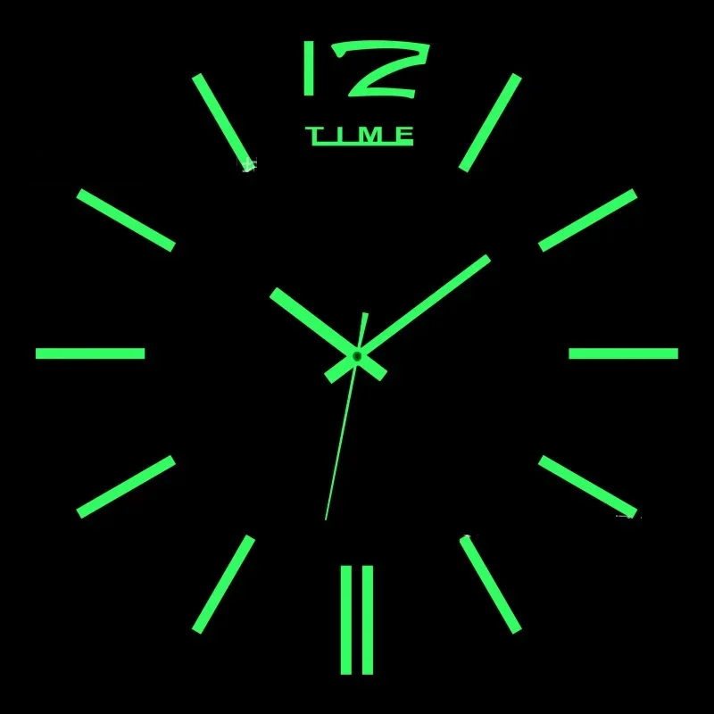 wall clock 3d wall clock led digital clock 3d number wall clock 3D luminous wall clock frameless acrylic DIY digital clock wall stickers silent for living room bedroom office decor