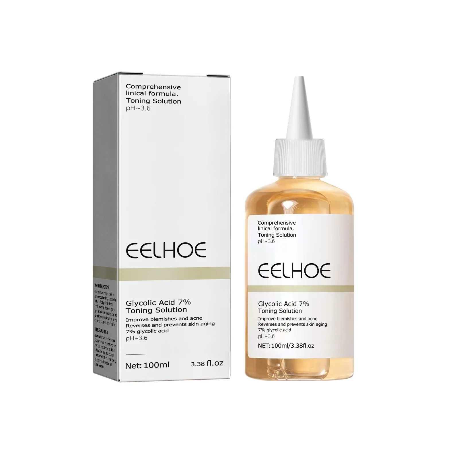Glycolic Acid 7% Toning Solution Ordinary Acne Remover Lifting Firming Wrinkles Glowing Facial Skin Care Glycolic Acid Toner