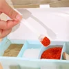 4 Grids Seasoning Box Condiment Storage Container Rack Spice Jar with Spoon Spice Box Kitchen Multi-functional Jar 1/3PCS 3