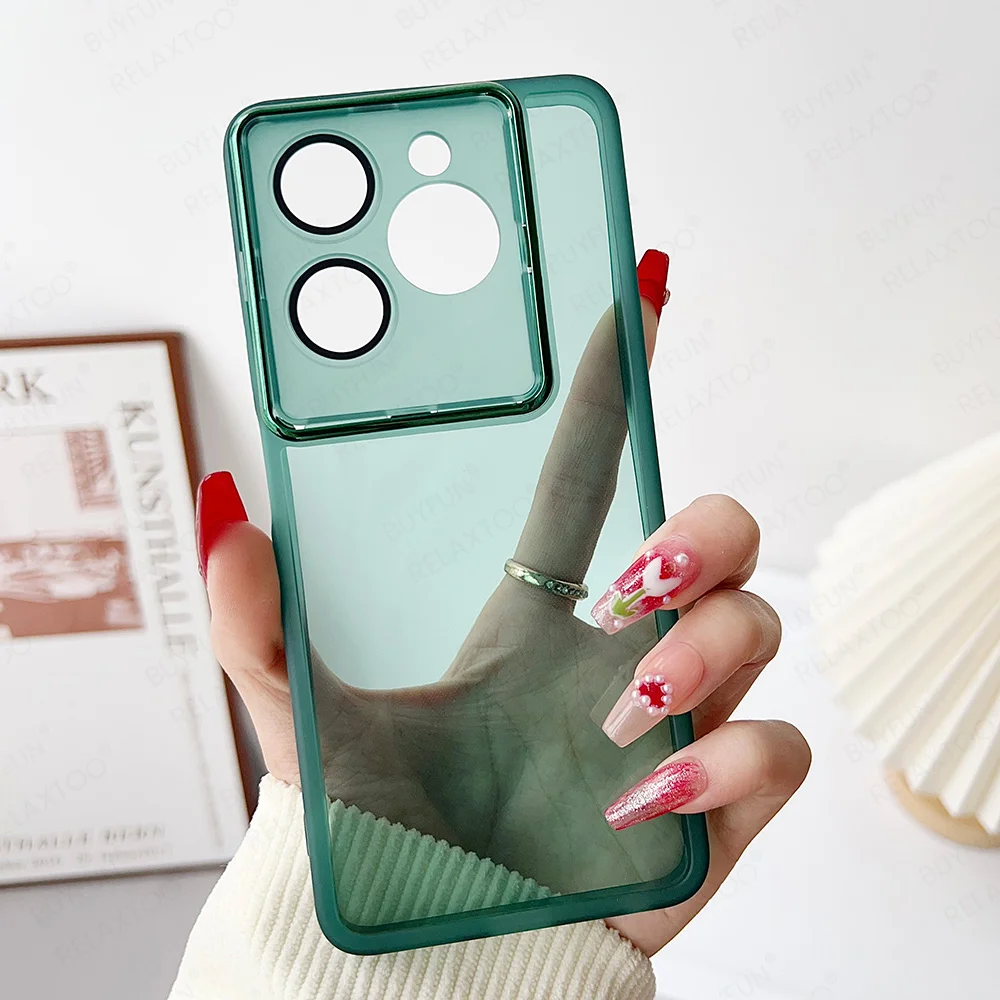 Soft Translucent Silicone Camera Protector with Lens Film Cover