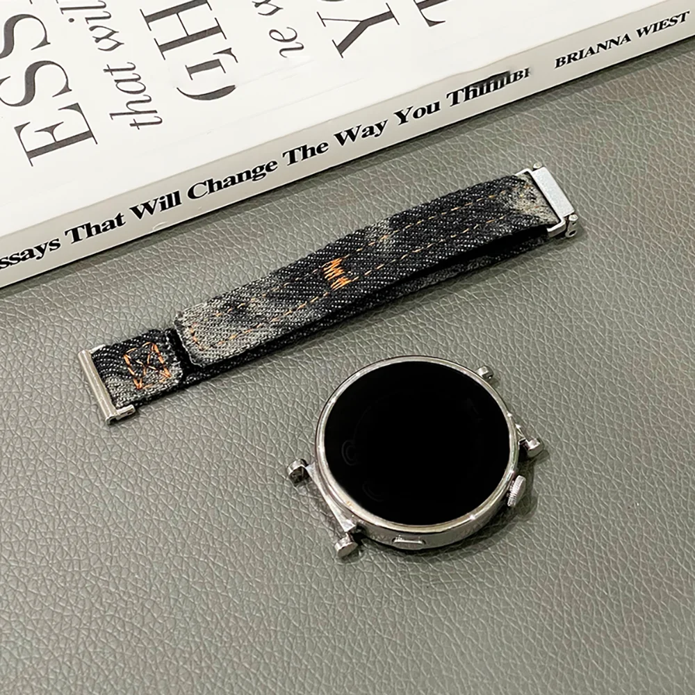 Elegant Gradient Denim Watch Band - Slim Wrist Bracelet