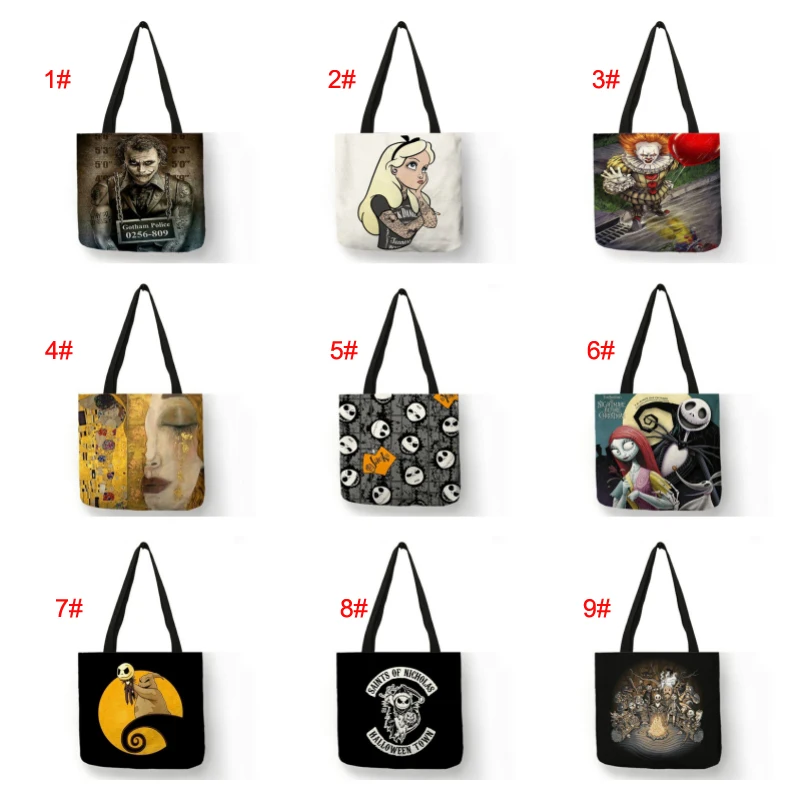

Welfare Handbag Horror Skull Print Tote Bag (Limited Sale 5 Orders Each Day )