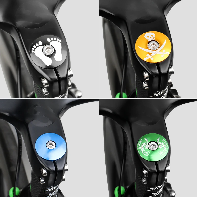 Bike Stem Cap MUQZI Headset Top Cap 1-1/8 Aluminum Headset Cover