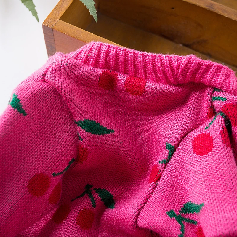 Pull Pour Chien Motif Cerises Vêtement Chaud En Tricot_voghion.com
