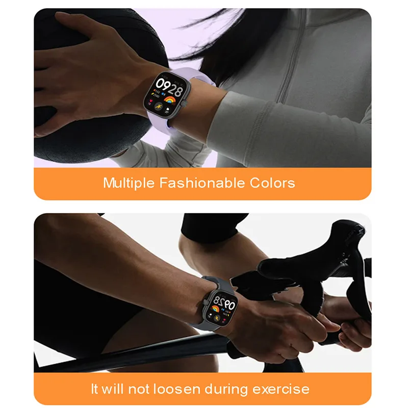 Silicone Sports Band with Soft Case Protector - Replacement Watchband Accessories