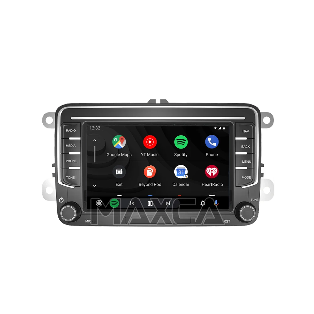 7 inch VW Wireless Carplay Android Auto Radio For Volksgagen Golf Polo Passat Tiguan Touareg CC Beetle Skoda Octavia