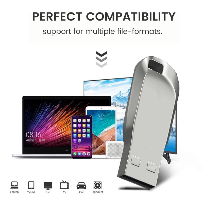 Usb Flash Drive Metal 1Tb/2Tb Usb Flash Disk Computer Data Backup High-Speed Waterproof Usb Flash Disk For Phone Computer Pc