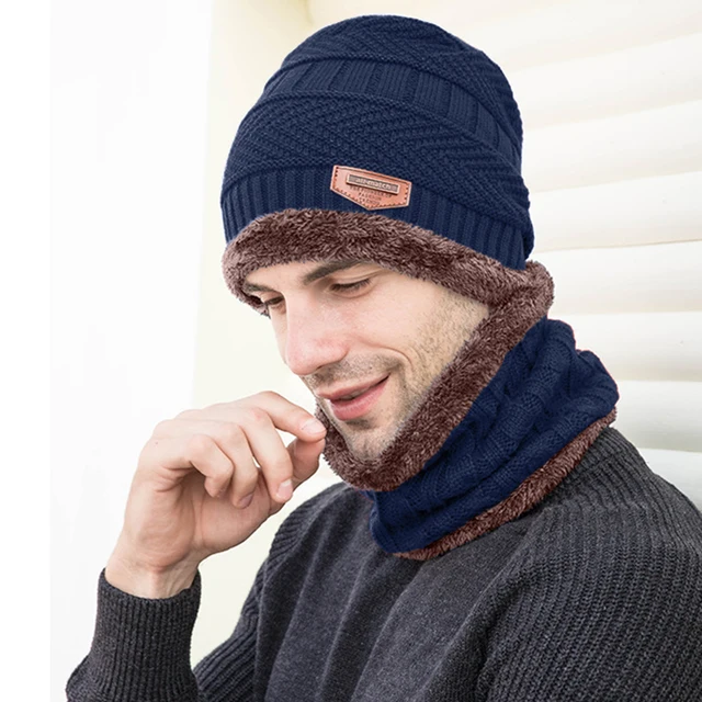 Set Invernale Cappello, Sciarpa E Guanti Touch Screen - Berretto In Maglia, Scaldacollo In Pile, Per Uomo E Donna, Unisex - Foto 4
