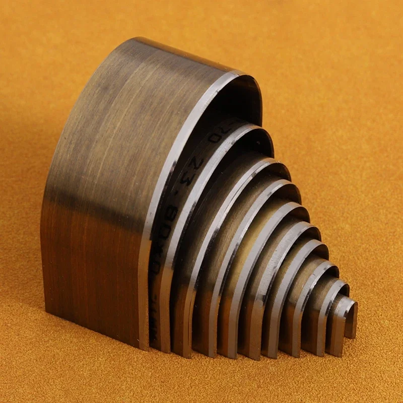 1PC Half-round Leather Cutter DIY Leather Template Cutting Die Semicircle Cut Mold Japan Knife Belt Tail Punching 5-50mm