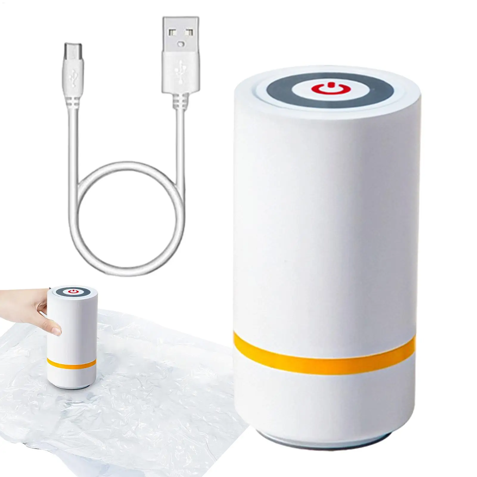 Electric Vacuum Pump for Food Storage Portable Air Sealer Machine USB Rechargeable Vacuum Sealer for Clothes Compression Bags 1