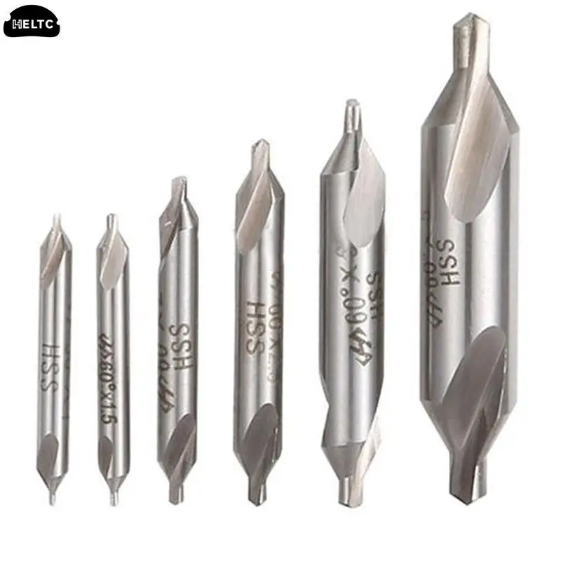 thumbnail image 1 of Juego de 6 brocas avellanadoras combinadas HSS de 5/3/2,5/2/1,5/1 mm, para torno y fresadora, herramientas manuales, 1 of 4