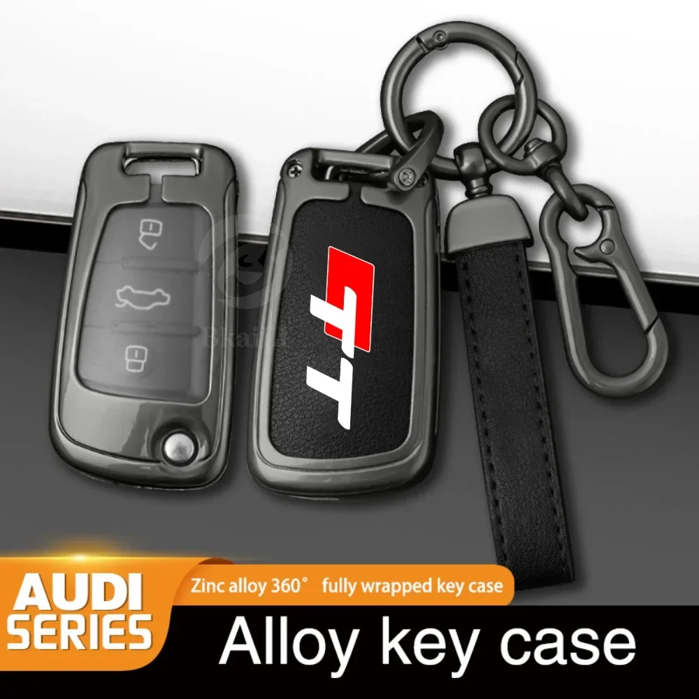 Per Audi Tt Ttrs 8J 8N 8S Mk1 Mk2 Mk3 S Line Custom In Lega Di Zinco Car Key Case Telecomando Protector Accessori Portachiavi