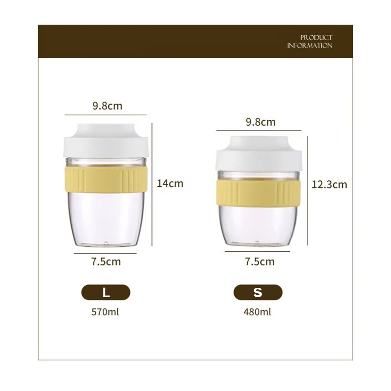 Breakfast Cup Oat Cup Nut Yogurt Salad Cup Container Set Sealed Portable Fitness School Lunch Box Food Storage Cup Bento Box New 6