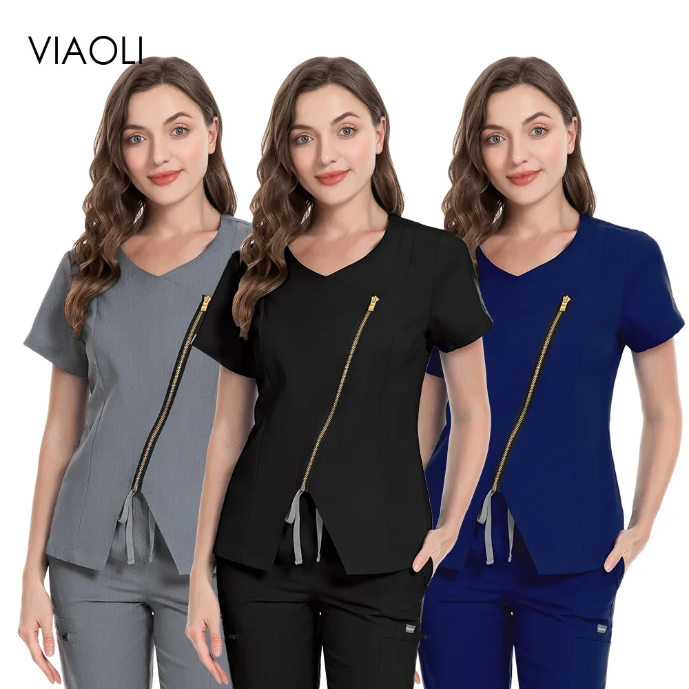 

Doctor Nursing Scrubs Suit Pet Grooming Working Uniform Set Hospital Operating Room Doctor Uniforms Women Surgical Nurse Uniform