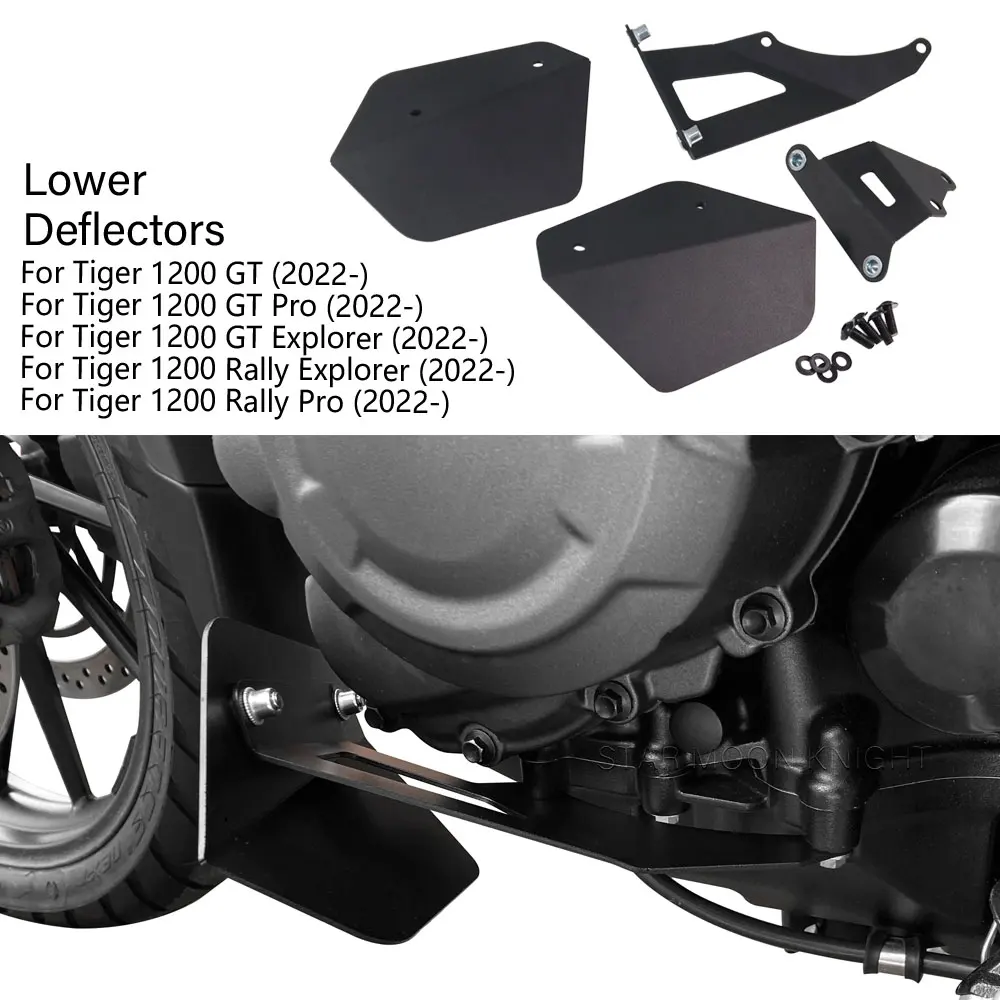 

For Tiger 1200 Tiger1200 GT Pro Explorer Rally 2022- Motorcycle Accessories Lower Deflectors Splash Foot protector Guard Fairing