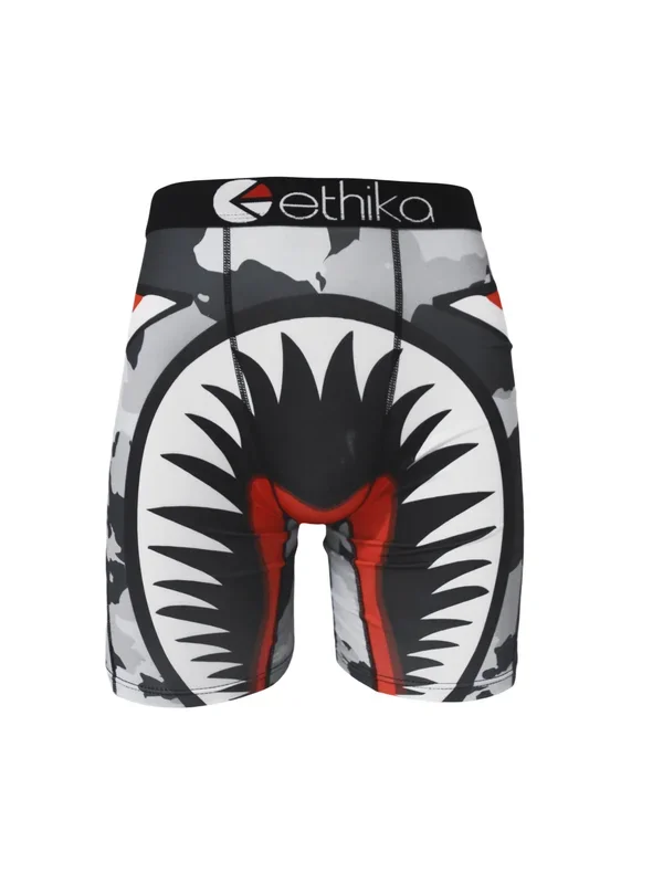 ETHIKA Men's Underwear Boxers Sexy Fashion Print Panties Lenceria Man Underpants Boxershorts Trunks Mens Boxer Briefs PLus Size 5