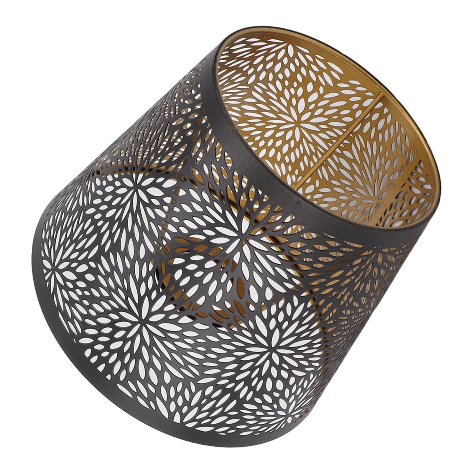 Metal Lamp Shade E26 E27 Forest Tree Style Hollow Out Iron Lampshade Cover with Inner Gold Pattern for Table Wall Ceiling Lamp lamp shade